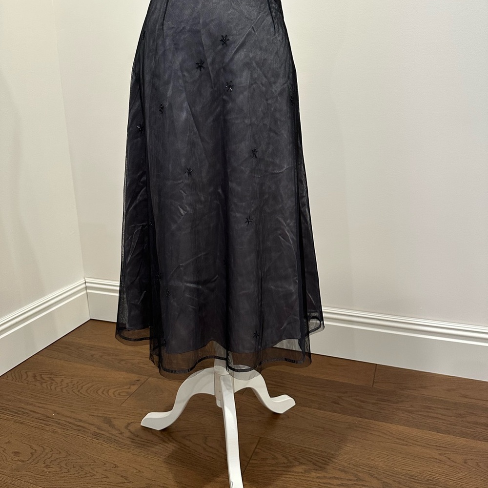 Express Black A-Line Skirt with Star Details